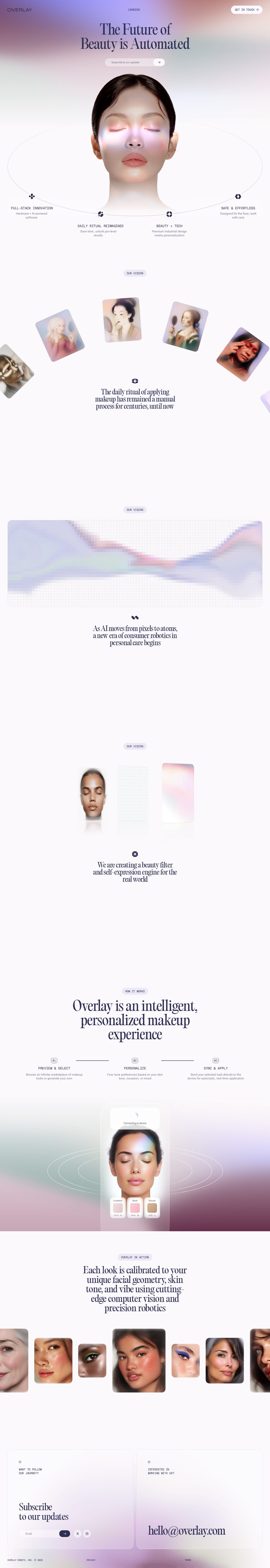 Premium Product Vision Launch — desktop preview